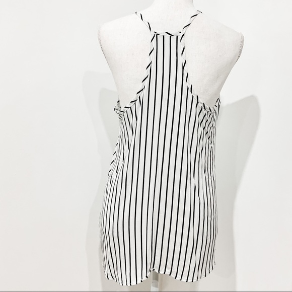 Halter Button Front Top with Front Tie Detail - Picture 2 of 8